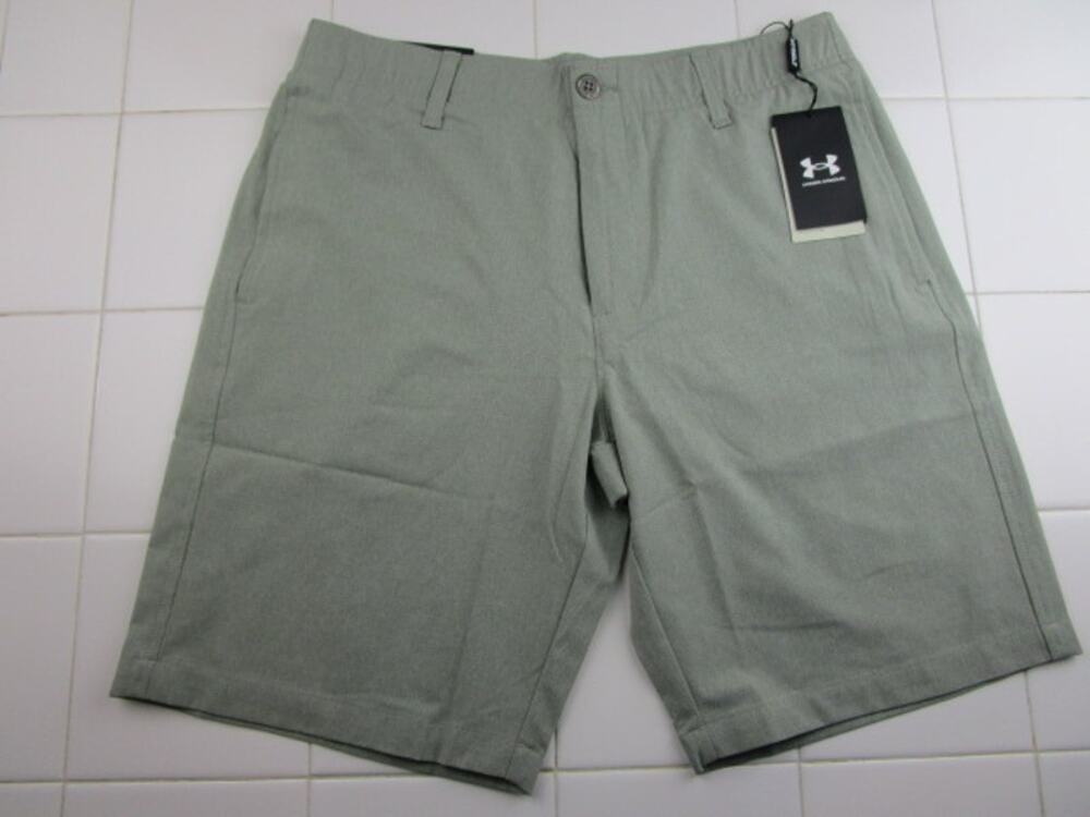 Under‎ Armour Storm Golf Vented Shorts 10" Inseam Green Men's Size 32 Activewear